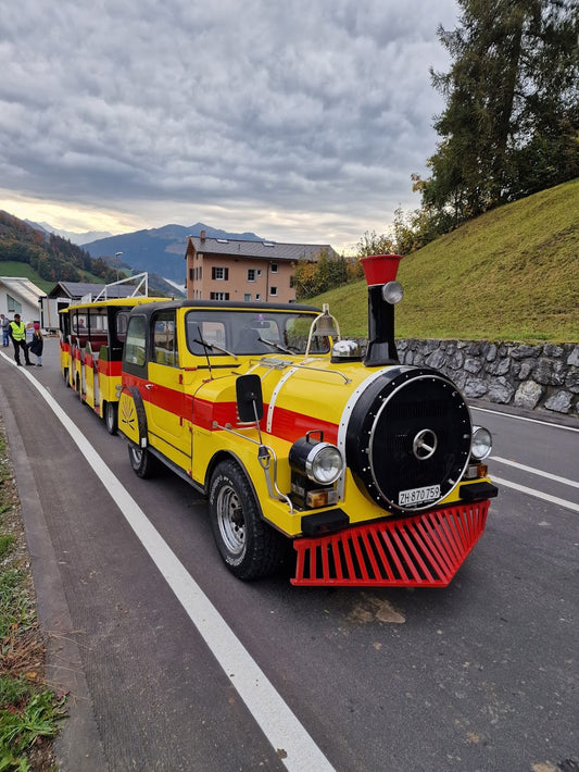 Bimmelbahn Jeep Loki gelb