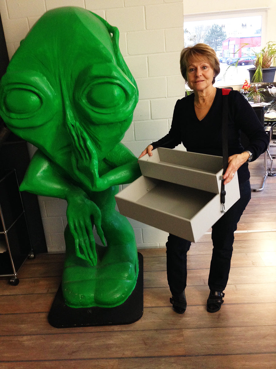 Bauchladen doppelstöckig