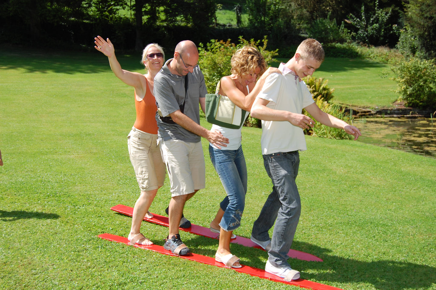 Rasenski für 4 Personen (1 Paar, rot)