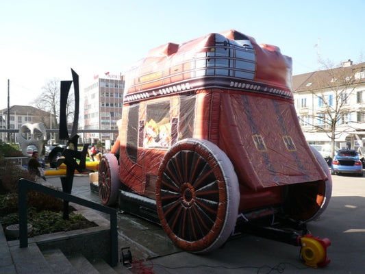 Hüpfburg Kutsche Wild West