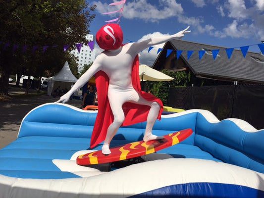 Surf Rider - Simulator blau kleines Kissen