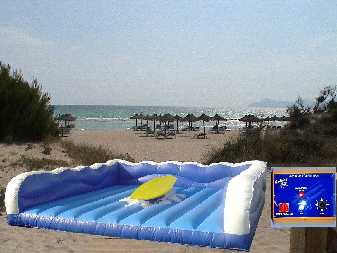 Surf Rider - Simulator blau kleines Kissen
